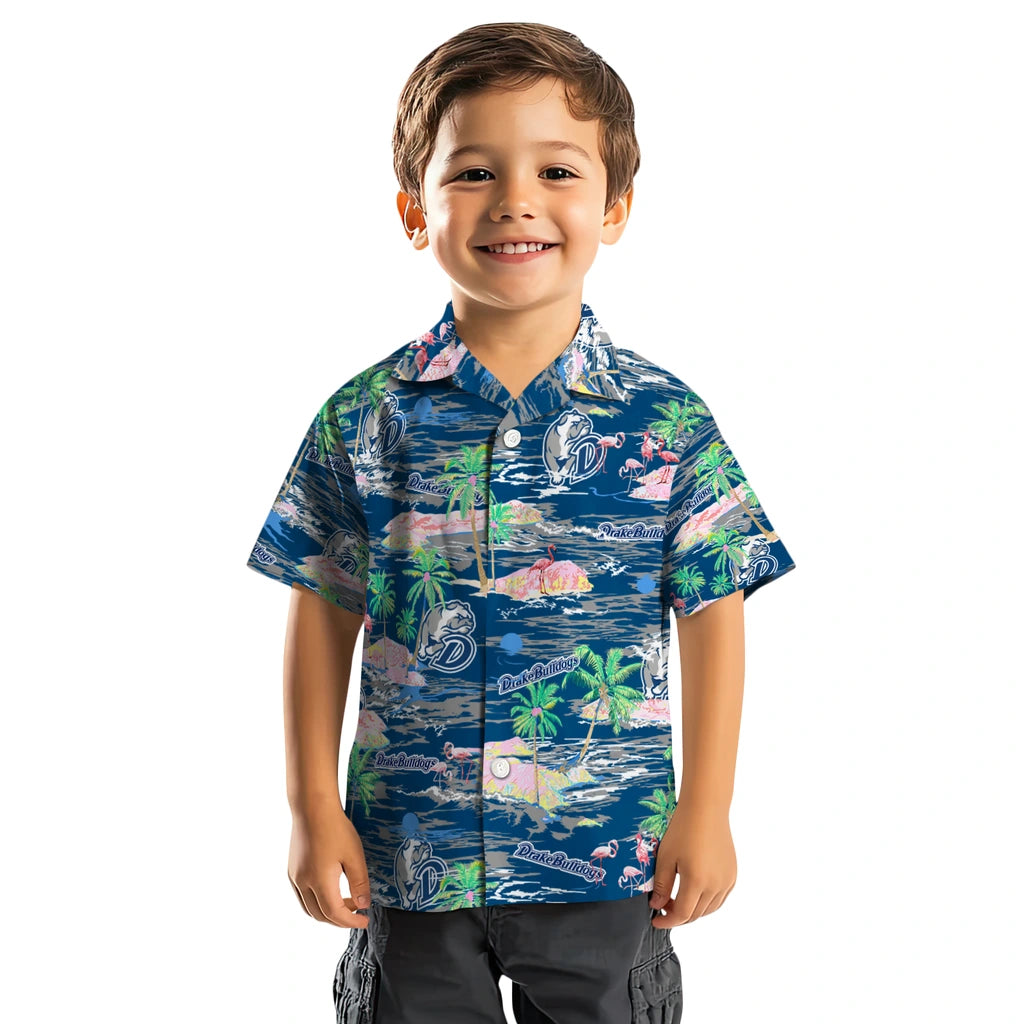 Drake Bulldogs Hawaiian Shirt - Hawaii Island | Hula Hawaiian Shirts