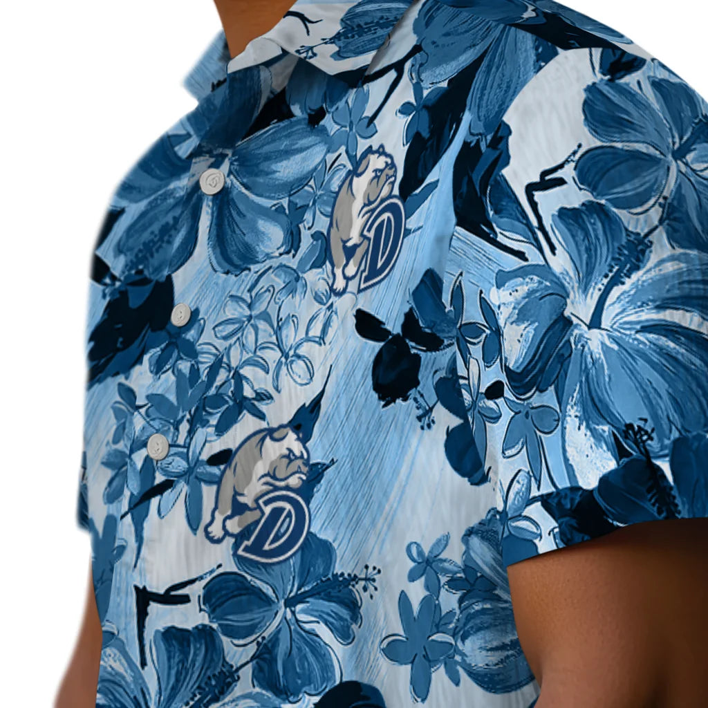 Drake Bulldogs Hawaiian Shirt - Hibiscus Arrangement | Hula Hawaiian Shirts