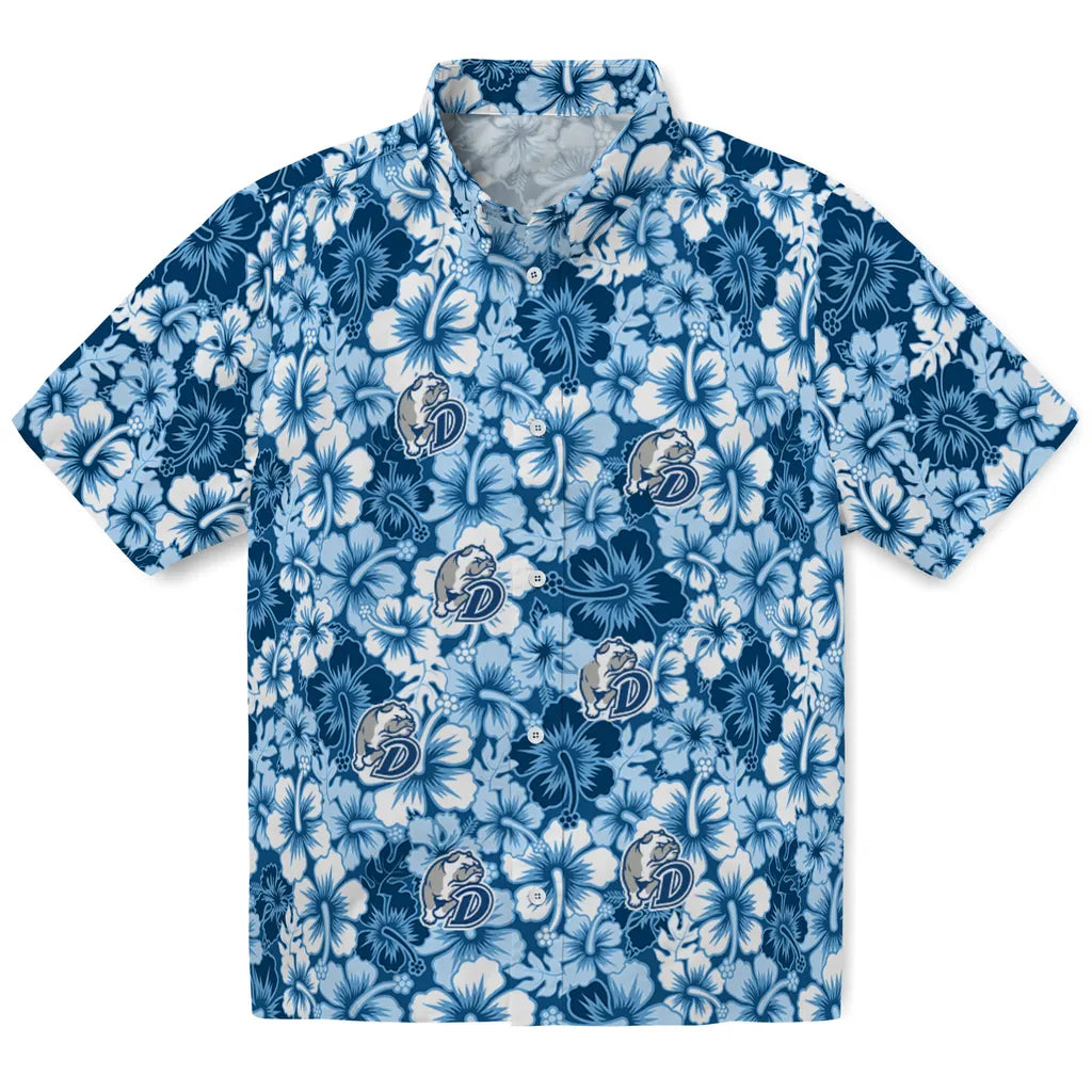 Drake Bulldogs Hawaiian Shirt - Hibiscus Blooms | Hula Hawaiian Shirts