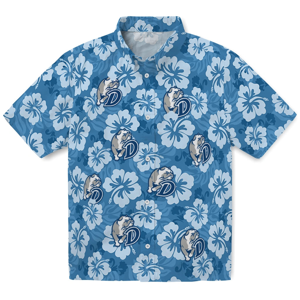 Drake Bulldogs Hawaiian Shirt - Hibiscus Cluster | Hula Hawaiian Shirts