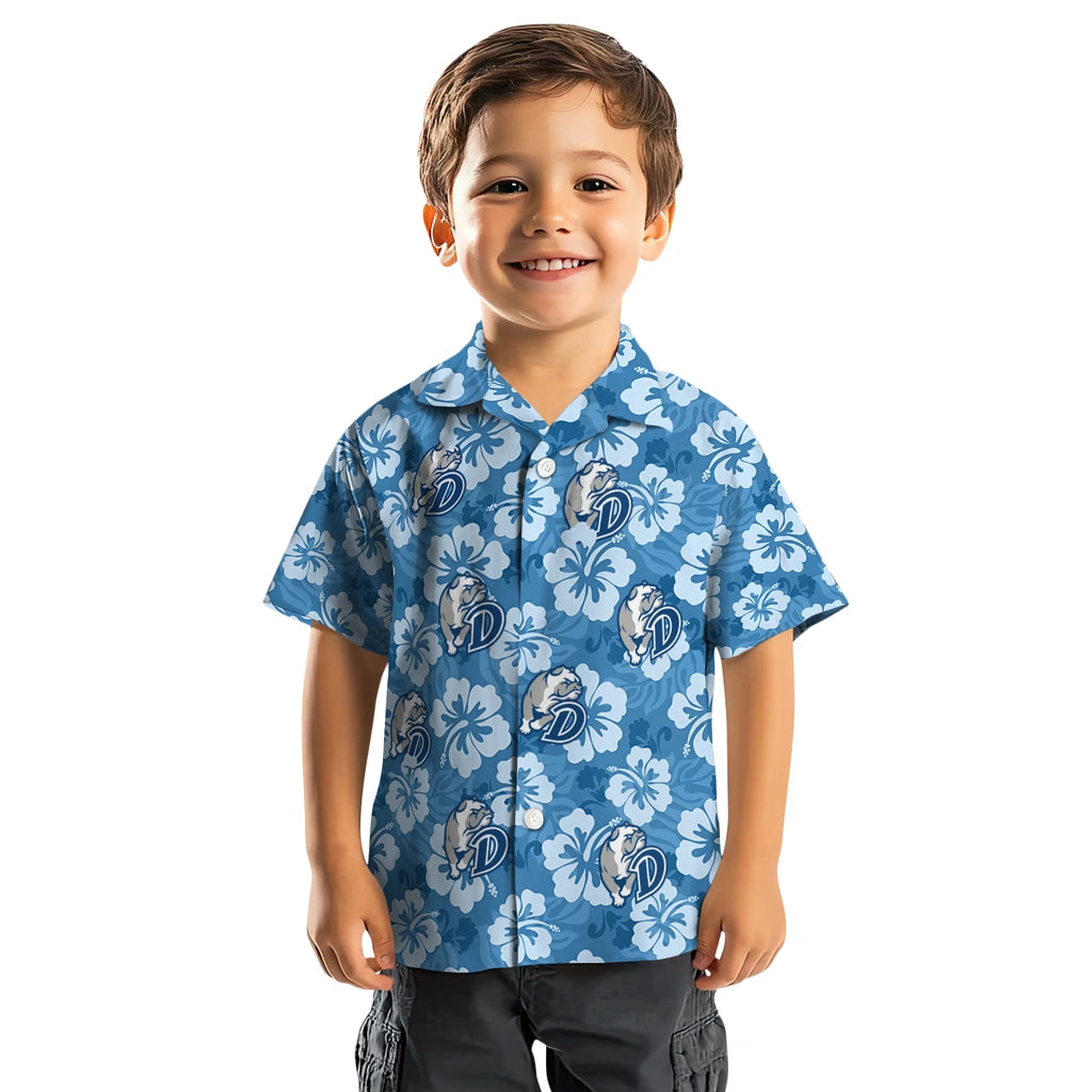 Drake Bulldogs Hawaiian Shirt - Hibiscus Cluster | Hula Hawaiian Shirts