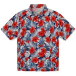 Drake Bulldogs Hawaiian Shirt - Hibiscus Fiesta | Hula Hawaiian Shirts