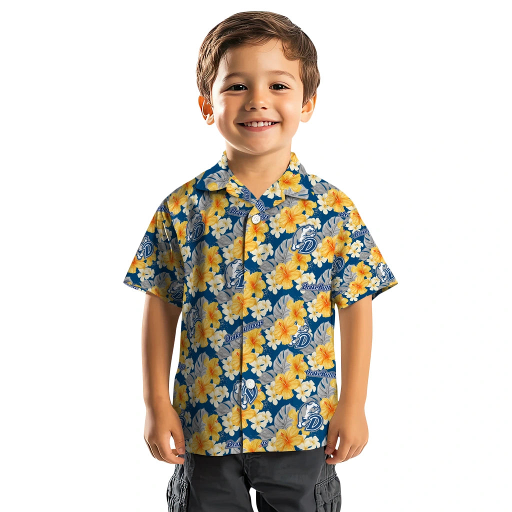 Drake Bulldogs Hawaiian Shirt - Hibiscus Tropics | Hula Hawaiian Shirts