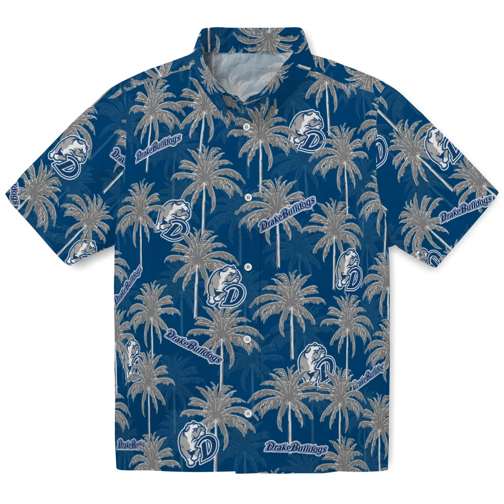 Drake Bulldogs Hawaiian Shirt - Palm Tree Motif | Hula Hawaiian Shirts