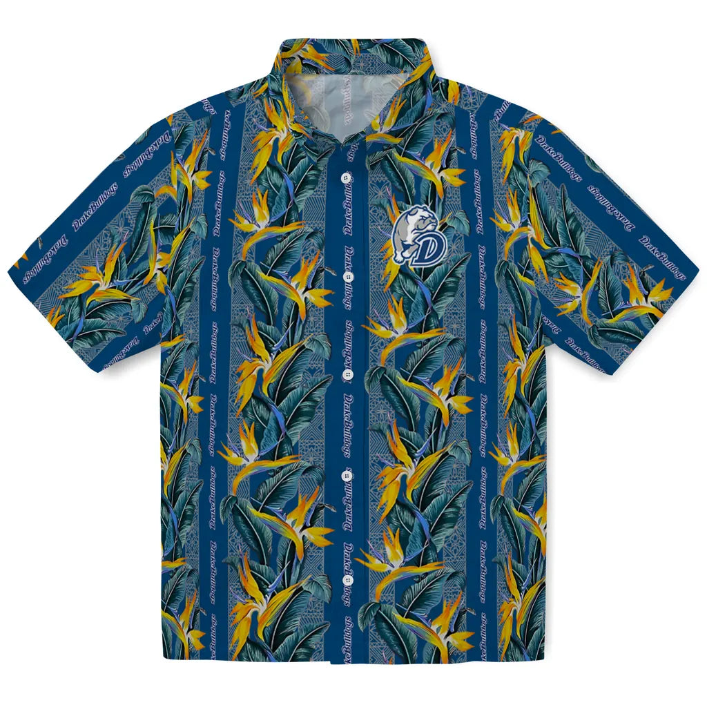 Drake Bulldogs Hawaiian Shirt - Paradise Vines | Hula Hawaiian Shirts