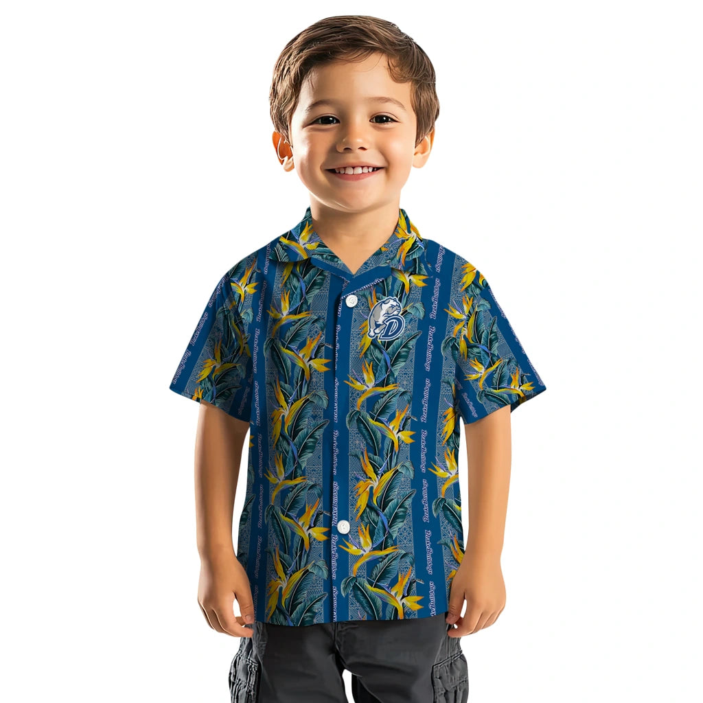 Drake Bulldogs Hawaiian Shirt - Paradise Vines | Hula Hawaiian Shirts