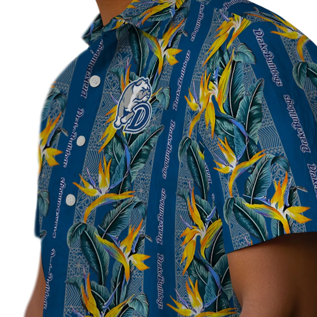 Drake Bulldogs Hawaiian Shirt - Paradise Vines | Hula Hawaiian Shirts