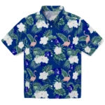 Duke Blue Devils Hawaiian Shirt - Flamingo and Hibiscus | Hula Hawaiian Shirts