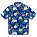 Duke Blue Devils Hawaiian Shirt - Flamingo and Hibiscus | Hula Hawaiian Shirts