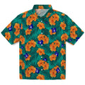 Duke Blue Devils Hawaiian Shirt - Hibiscus and Palm Leaves | Hula Hawaiian Shirts