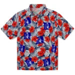 Duke Blue Devils Hawaiian Shirt - Hibiscus Fiesta | Hula Hawaiian Shirts