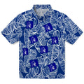 Duke Blue Devils Hawaiian Shirt - Leaf Outline | Hula Hawaiian Shirts