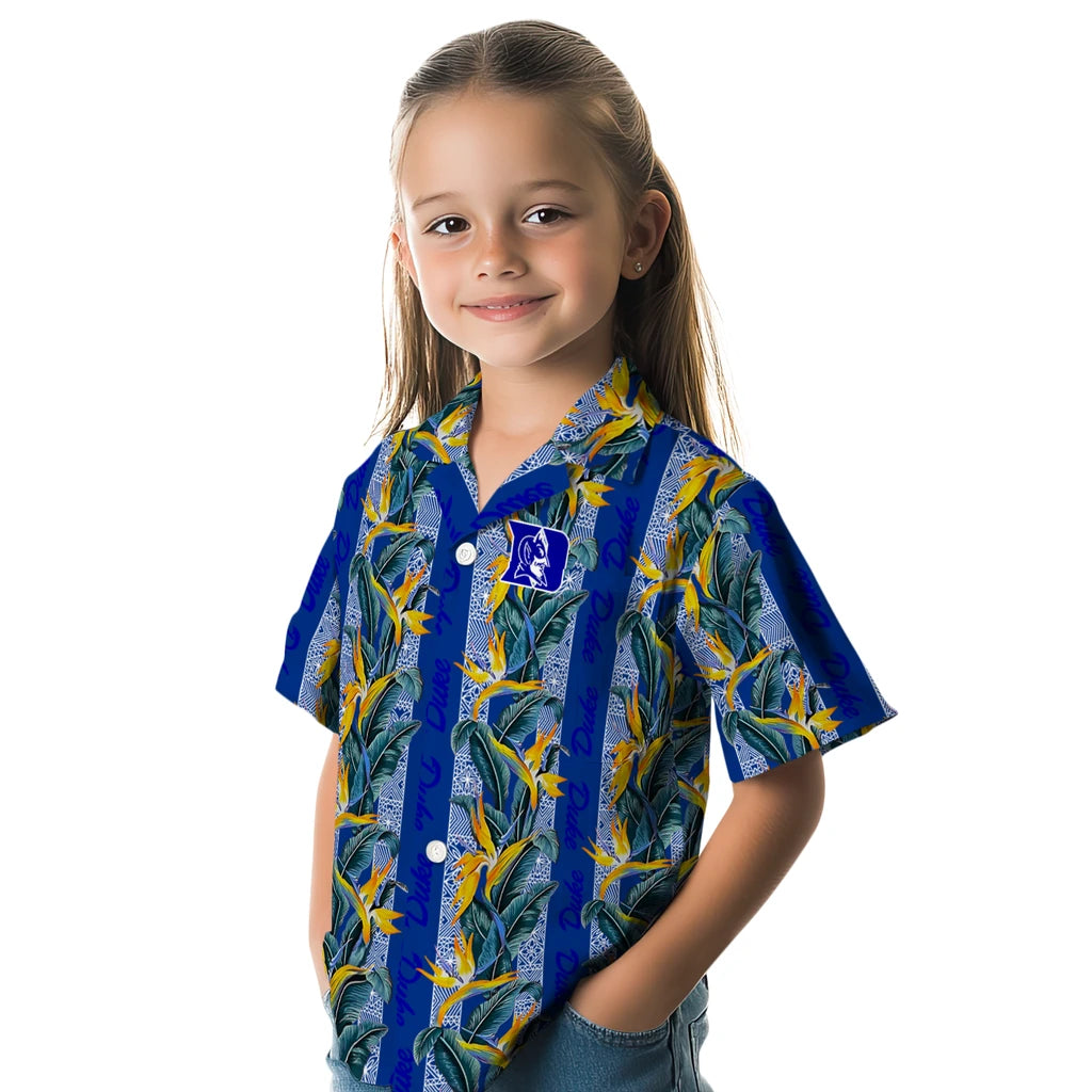Duke Blue Devils Hawaiian Shirt - Paradise Vines | Hula Hawaiian Shirts