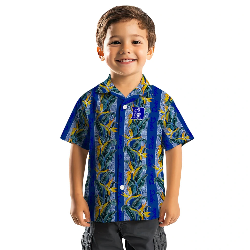 Duke Blue Devils Hawaiian Shirt - Paradise Vines | Hula Hawaiian Shirts