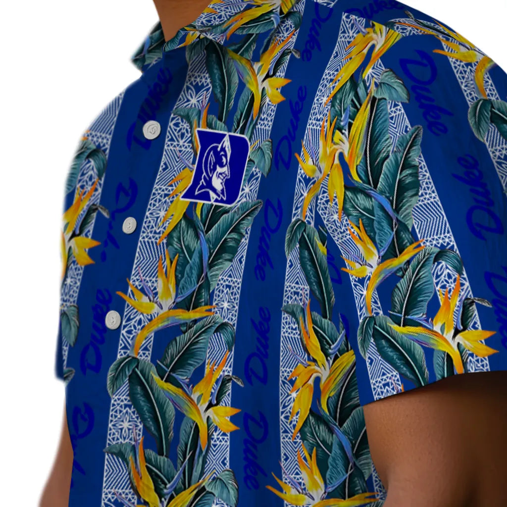 Duke Blue Devils Hawaiian Shirt - Paradise Vines | Hula Hawaiian Shirts