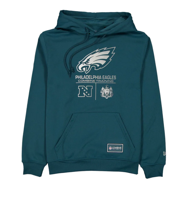 Philadelphia Eagles NFL Combine Training Hoodie | Midnight Green Fan Gear - LeagueLockerGear