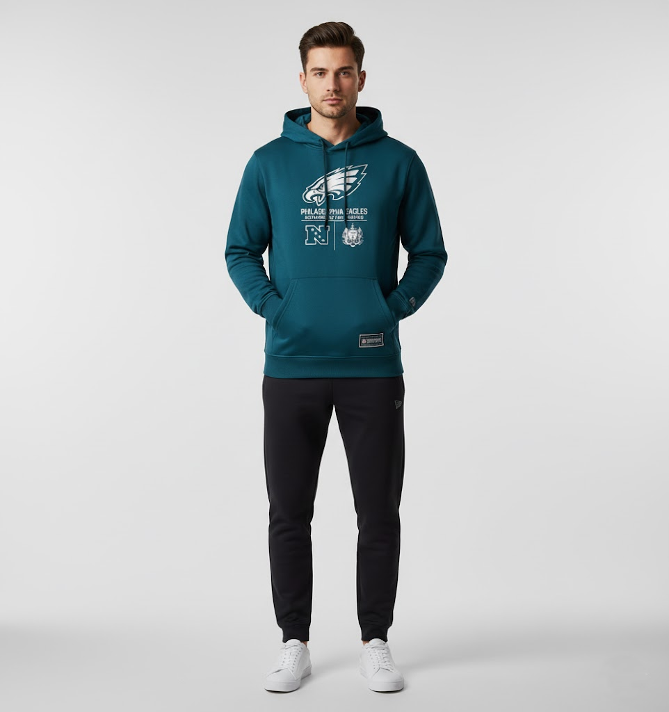Philadelphia Eagles NFL Combine Training Hoodie | Midnight Green Fan Gear - LeagueLockerGear