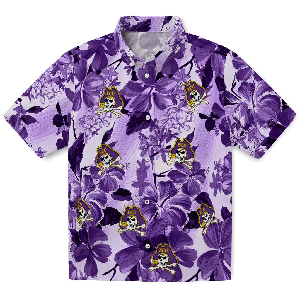 East Carolina Pirates Hawaiian Shirt - Hibiscus Arrangement | Hula Hawaiian Shirts