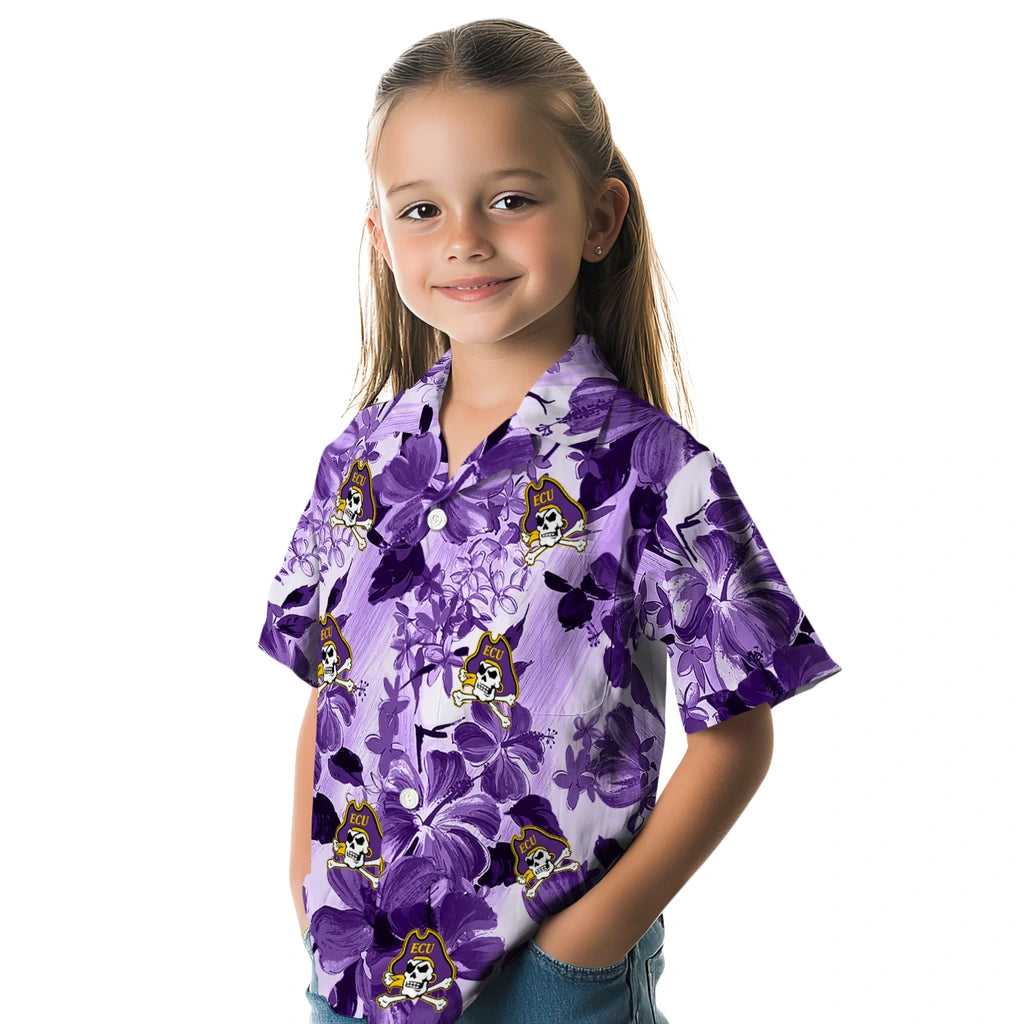 East Carolina Pirates Hawaiian Shirt - Hibiscus Arrangement | Hula Hawaiian Shirts