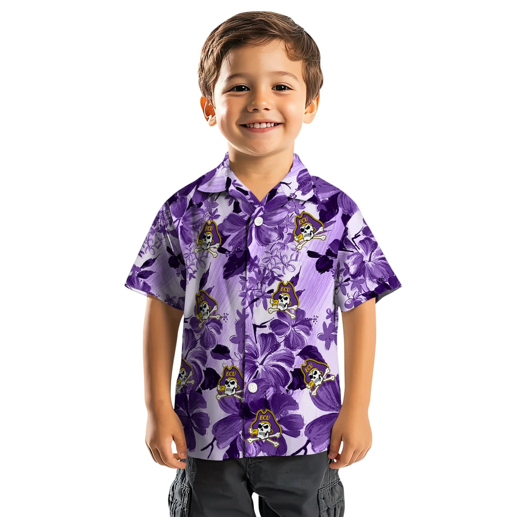 East Carolina Pirates Hawaiian Shirt - Hibiscus Arrangement | Hula Hawaiian Shirts