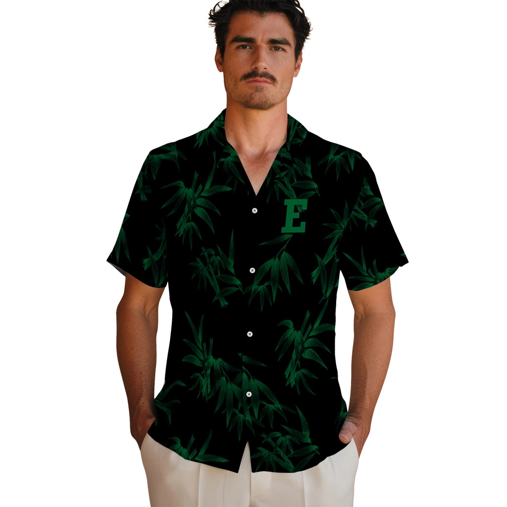 Eastern Michigan Eagles Hawaiian Shirt - Bamboo Branches | Hula Hawaiian Shirts
