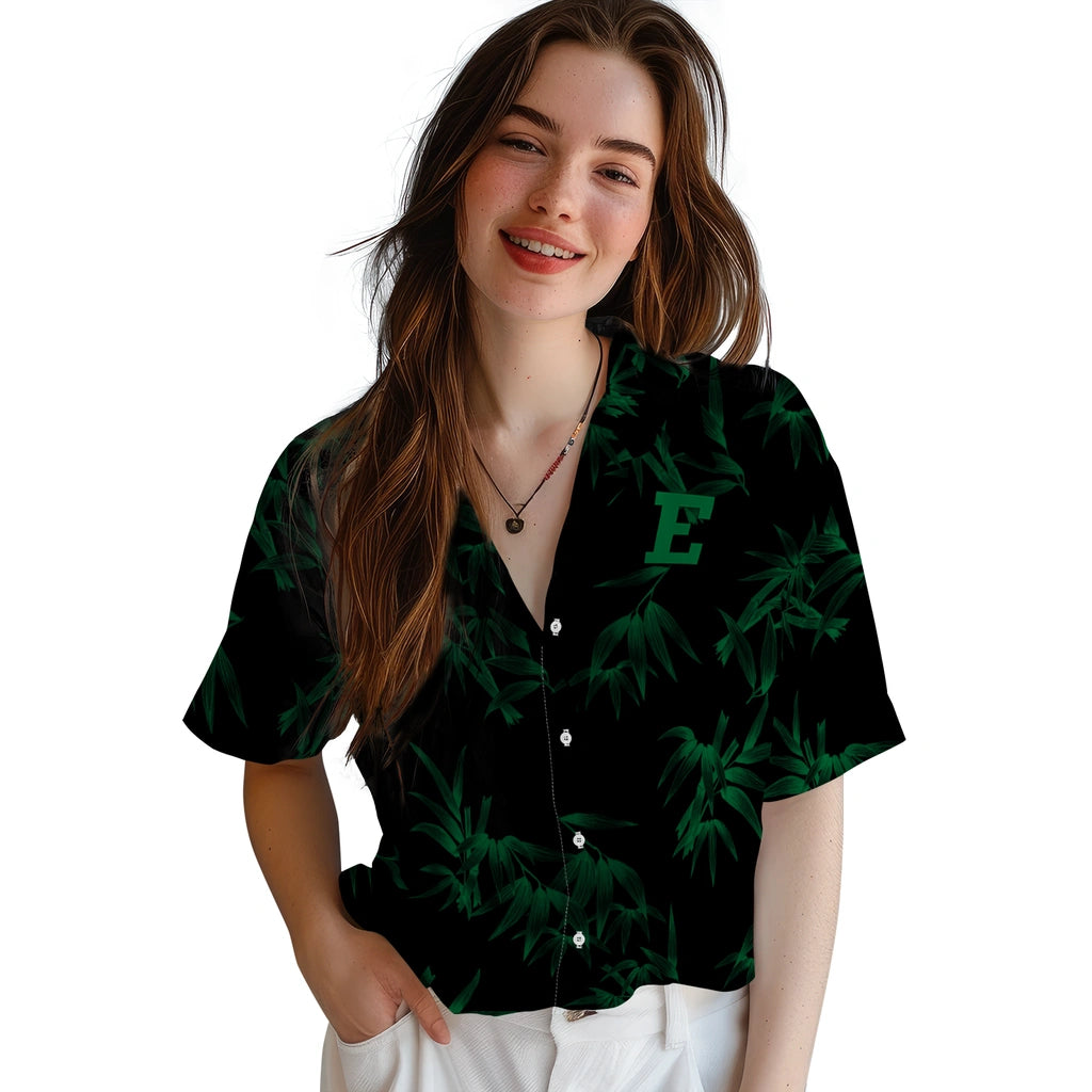 Eastern Michigan Eagles Hawaiian Shirt - Bamboo Branches | Hula Hawaiian Shirts
