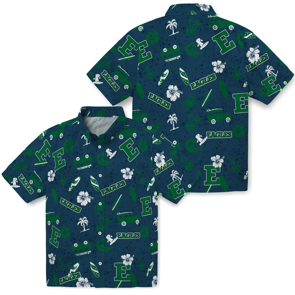 Eastern Michigan Eagles Hawaiian Shirt - Beach Vibe | Hula Hawaiian Shirts