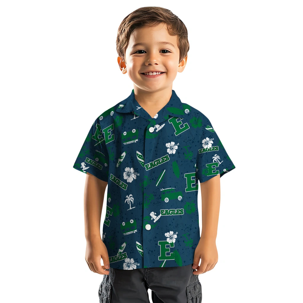 Eastern Michigan Eagles Hawaiian Shirt - Beach Vibe | Hula Hawaiian Shirts