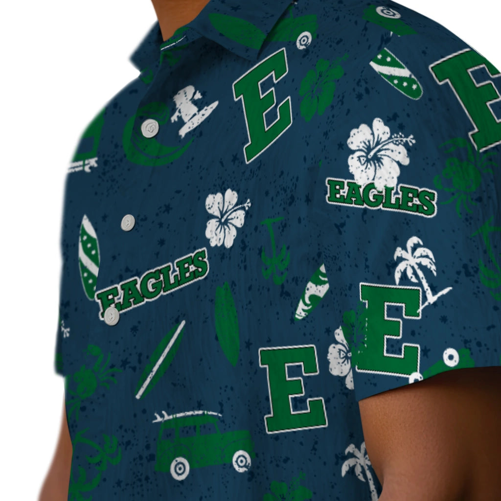 Eastern Michigan Eagles Hawaiian Shirt - Beach Vibe | Hula Hawaiian Shirts