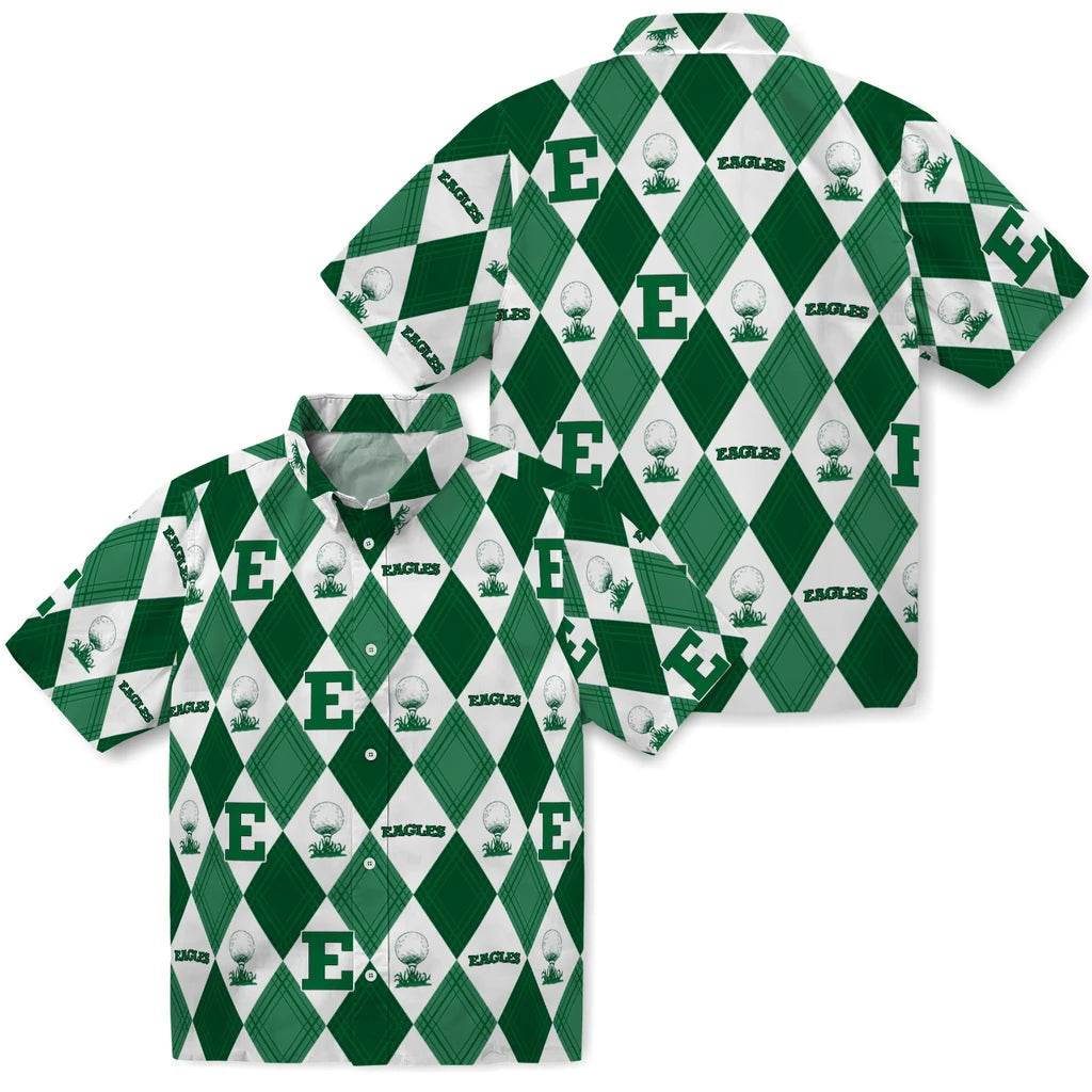 Eastern Michigan Eagles Hawaiian Shirt - Golfing Plaid | Hula Hawaiian Shirts