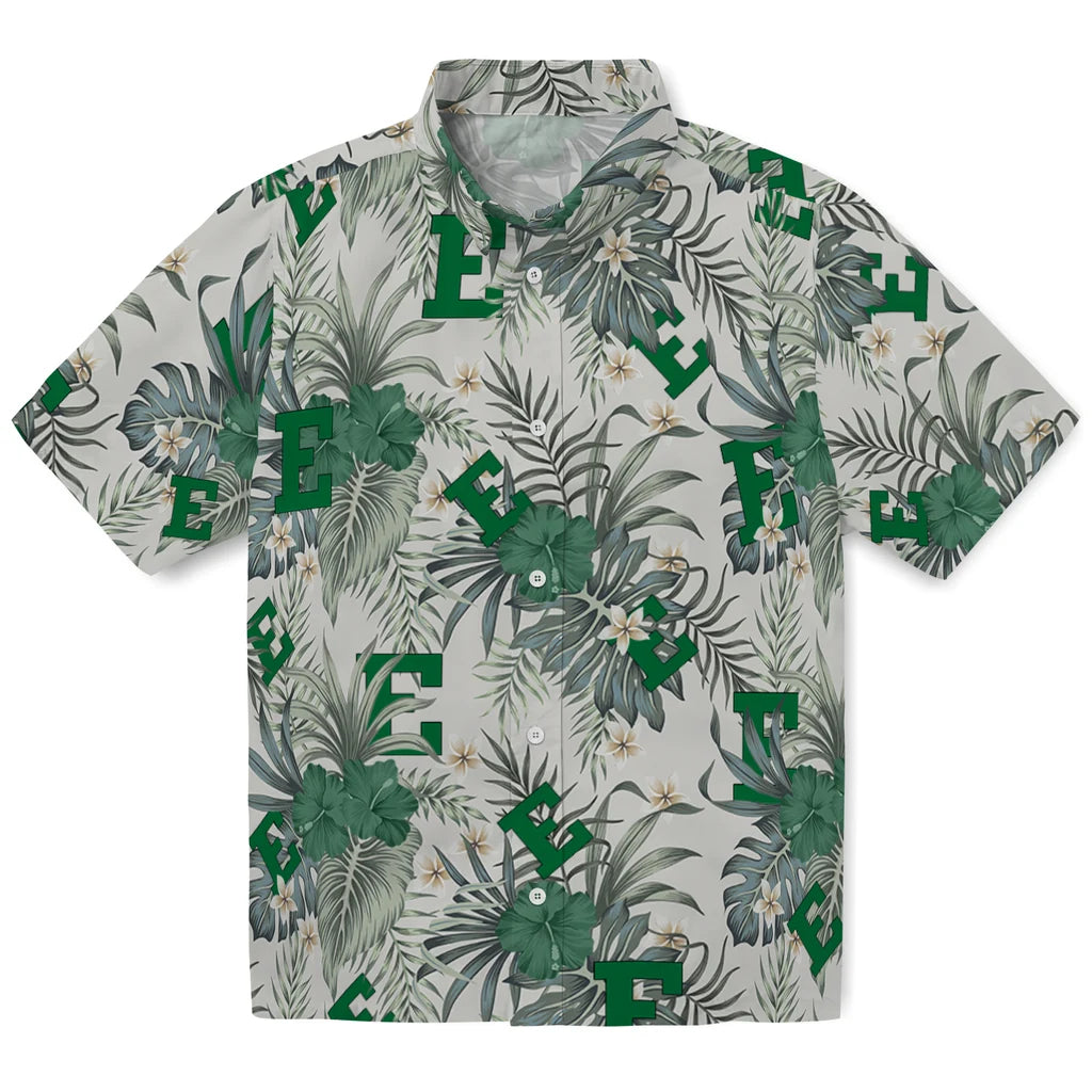 Eastern Michigan Eagles Hawaiian Shirt - Hibiscus Designs | Hula Hawaiian Shirts