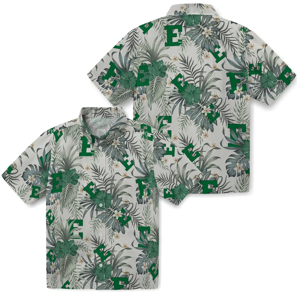 Eastern Michigan Eagles Hawaiian Shirt - Hibiscus Designs | Hula Hawaiian Shirts