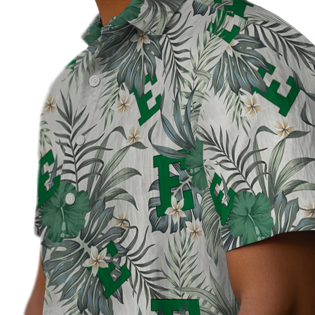 Eastern Michigan Eagles Hawaiian Shirt - Hibiscus Designs | Hula Hawaiian Shirts