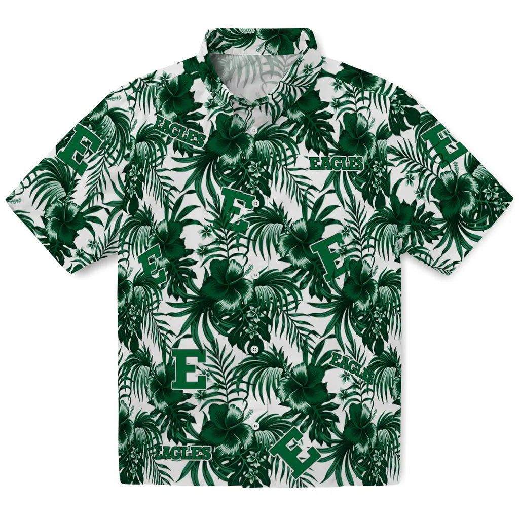 Eastern Michigan Eagles Hawaiian Shirt - Hibiscus Exotic | Hula Hawaiian Shirts