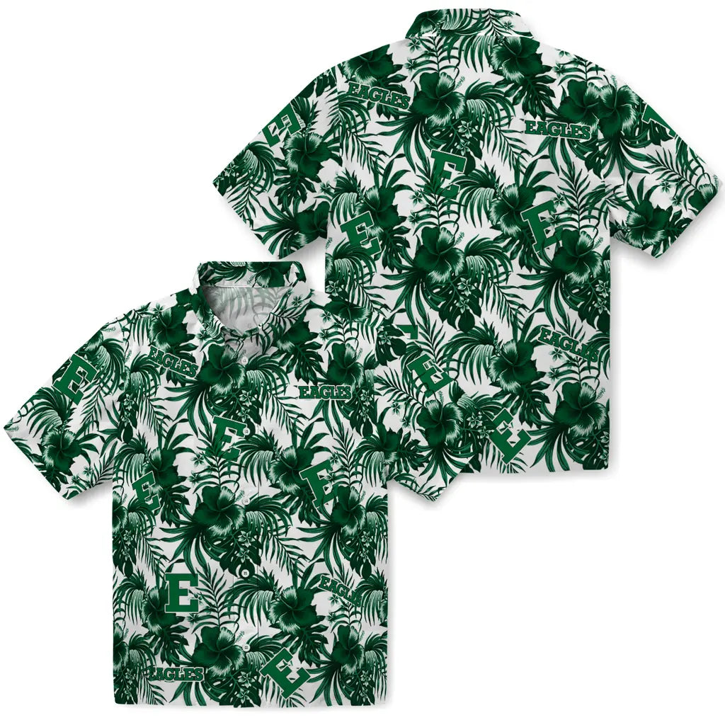 Eastern Michigan Eagles Hawaiian Shirt - Hibiscus Exotic | Hula Hawaiian Shirts
