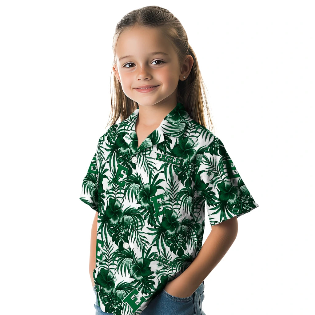 Eastern Michigan Eagles Hawaiian Shirt - Hibiscus Exotic | Hula Hawaiian Shirts