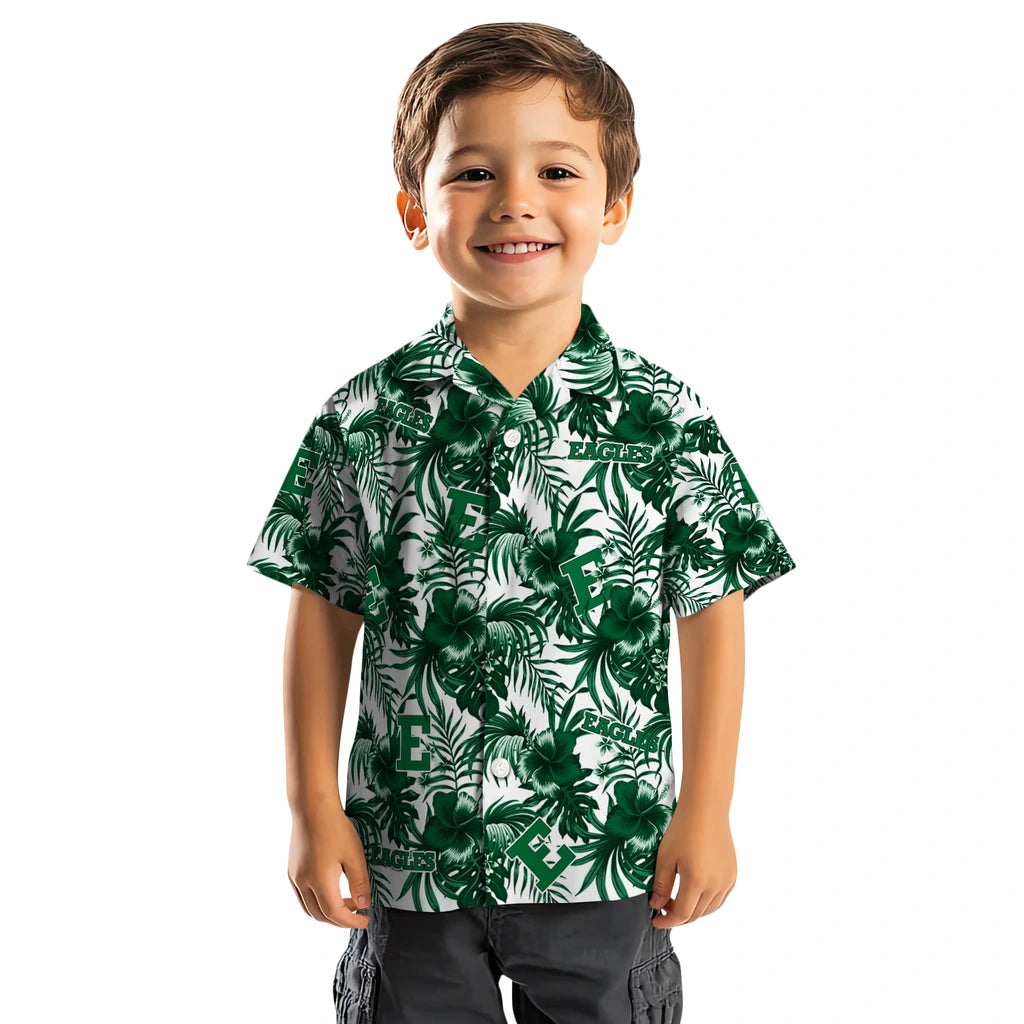 Eastern Michigan Eagles Hawaiian Shirt - Hibiscus Exotic | Hula Hawaiian Shirts