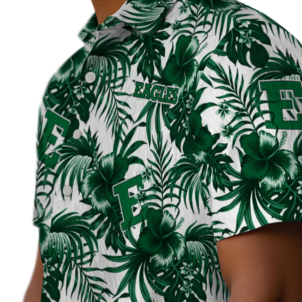 Eastern Michigan Eagles Hawaiian Shirt - Hibiscus Exotic | Hula Hawaiian Shirts