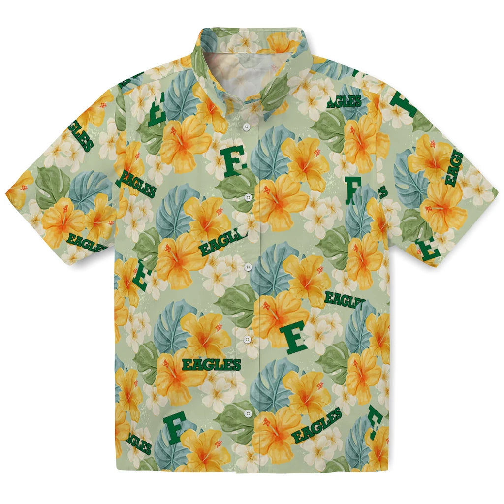 Eastern Michigan Eagles Hawaiian Shirt - Hibiscus Mood | Hula Hawaiian Shirts