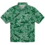 Eastern Michigan Eagles Hawaiian Shirt - Hibiscus Oasis | Hula Hawaiian Shirts