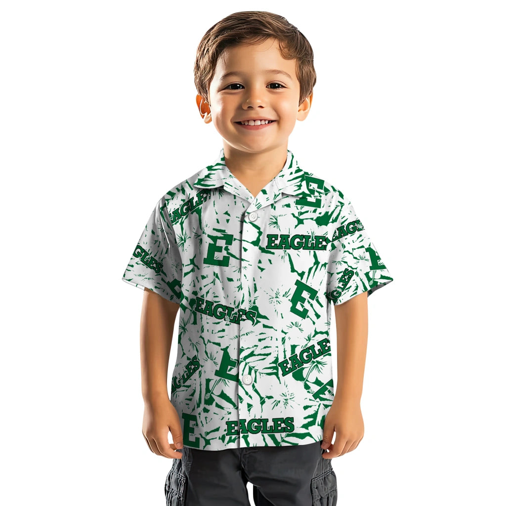 Eastern Michigan Eagles Hawaiian Shirt - Hibiscus Overlay | Hula Hawaiian Shirts