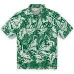 Eastern Michigan Eagles Hawaiian Shirt - Monstera Layer | Hula Hawaiian Shirts