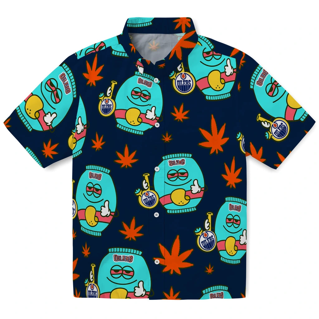 Edmonton Oilers Hawaiian Shirt - Chill Vibe | Hula Hawaiian Shirts