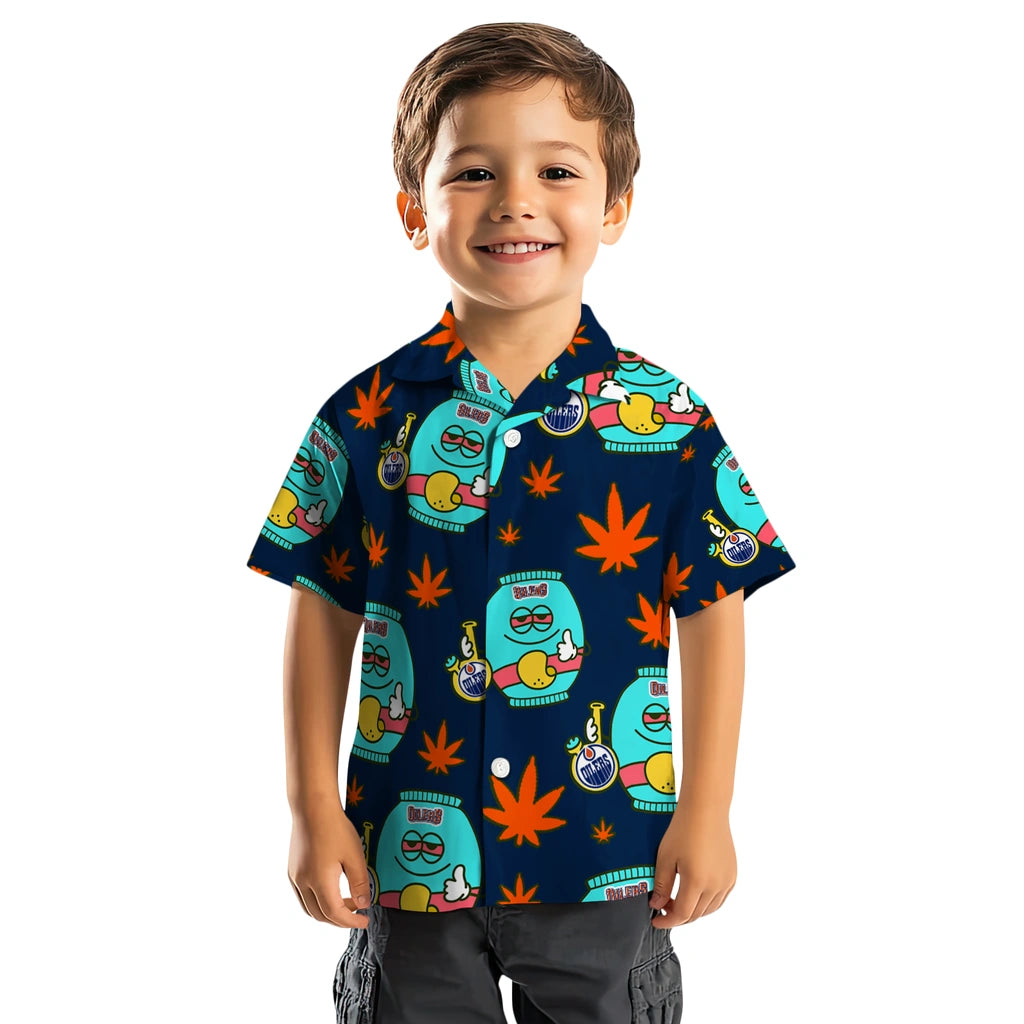 Edmonton Oilers Hawaiian Shirt - Chill Vibe | Hula Hawaiian Shirts