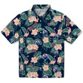 Edmonton Oilers Hawaiian Shirt - Flamingo and Hibiscus | Hula Hawaiian Shirts