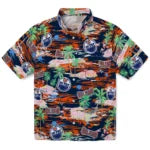 Edmonton Oilers Hawaiian Shirt - Hawaii Island | Hula Hawaiian Shirts