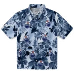 Edmonton Oilers Hawaiian Shirt - Hibiscus Arrangement | Hula Hawaiian Shirts