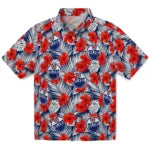 Edmonton Oilers Hawaiian Shirt - Hibiscus Fiesta | Hula Hawaiian Shirts