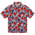 Edmonton Oilers Hawaiian Shirt - Hibiscus Fiesta | Hula Hawaiian Shirts