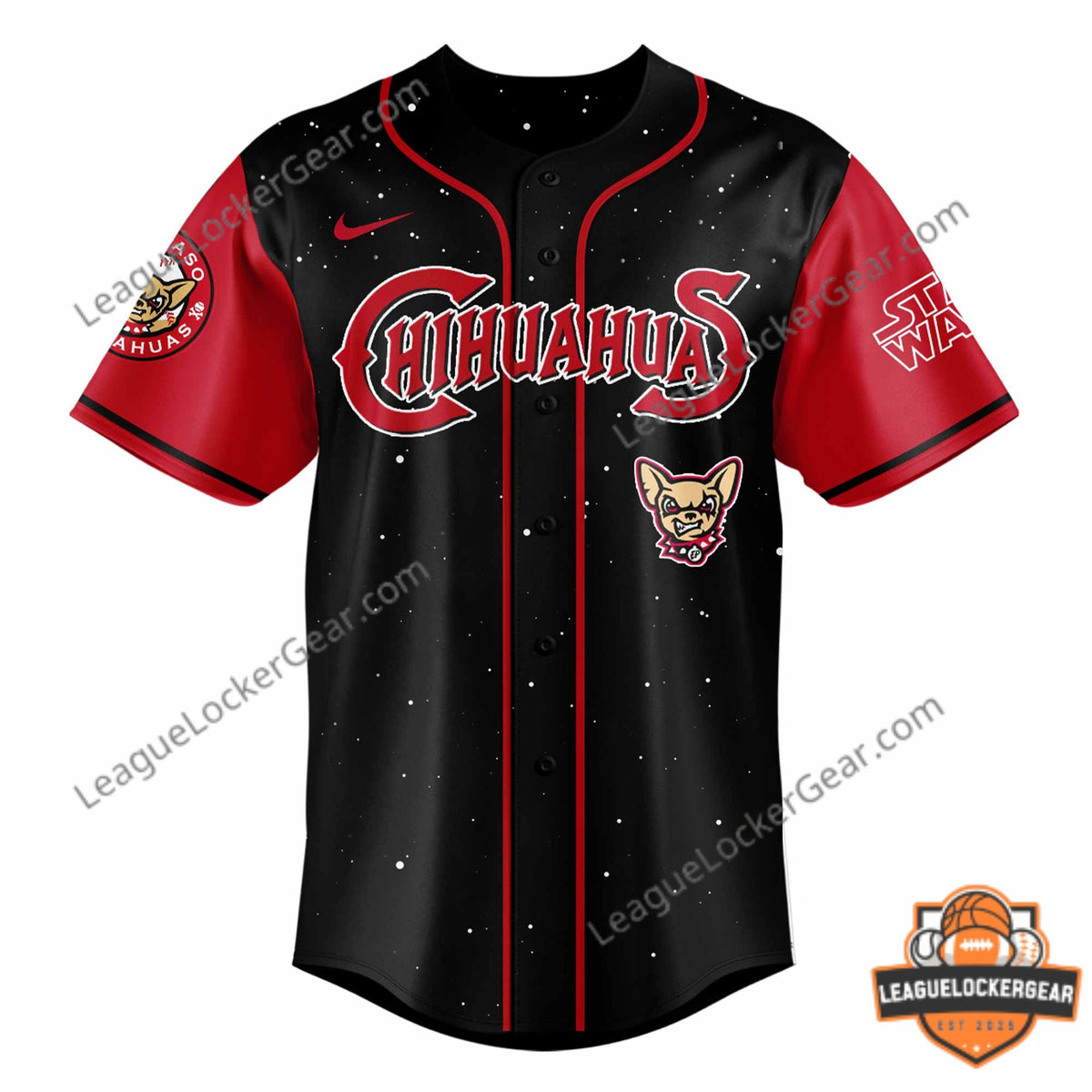 El Paso Chihuahuas Darth Vader Baseball Jersey